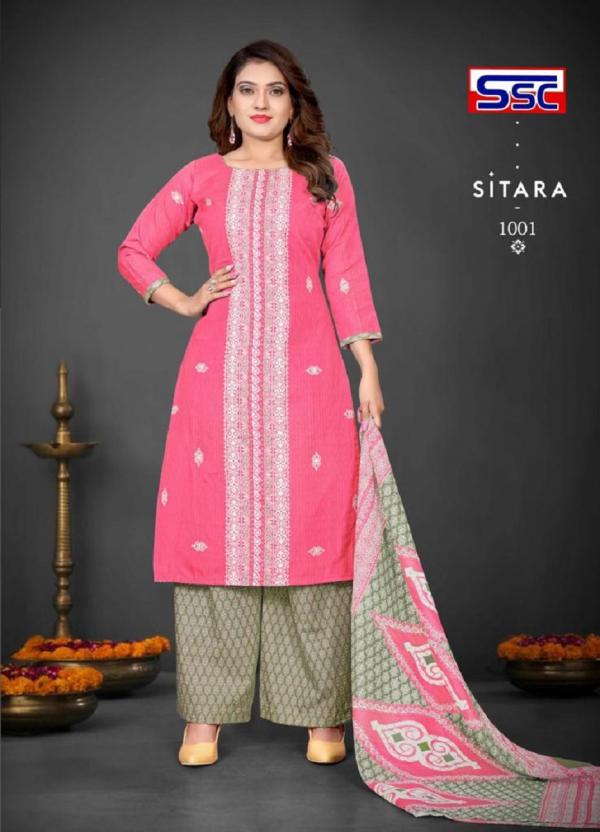 ssc sitara vol 2  Printed Cotton Dress Material Collection